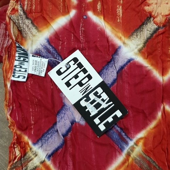 Step in Style Beach Wrap Tie Dyed Wrap Brand NEW On Size - Picture 2 of 4